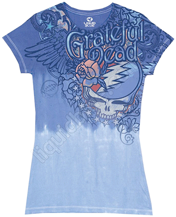 �������� Liquid Blue - Dead Flowers - Grateful Dead Tie-Dye Long Length