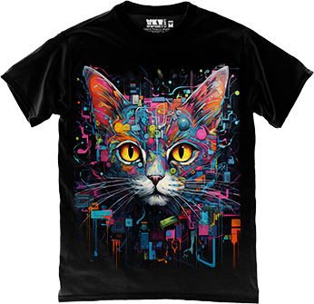 Cyber Cat Painting