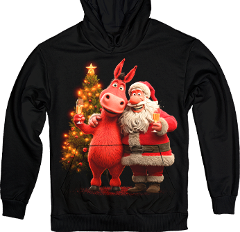 Різдвяний Кінь і Санта