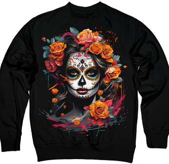 Dia de Muertos in Black